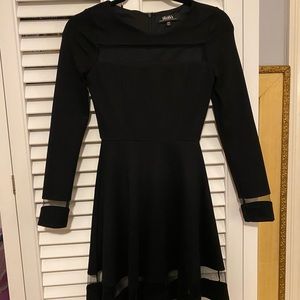 Long sleeved black dress
